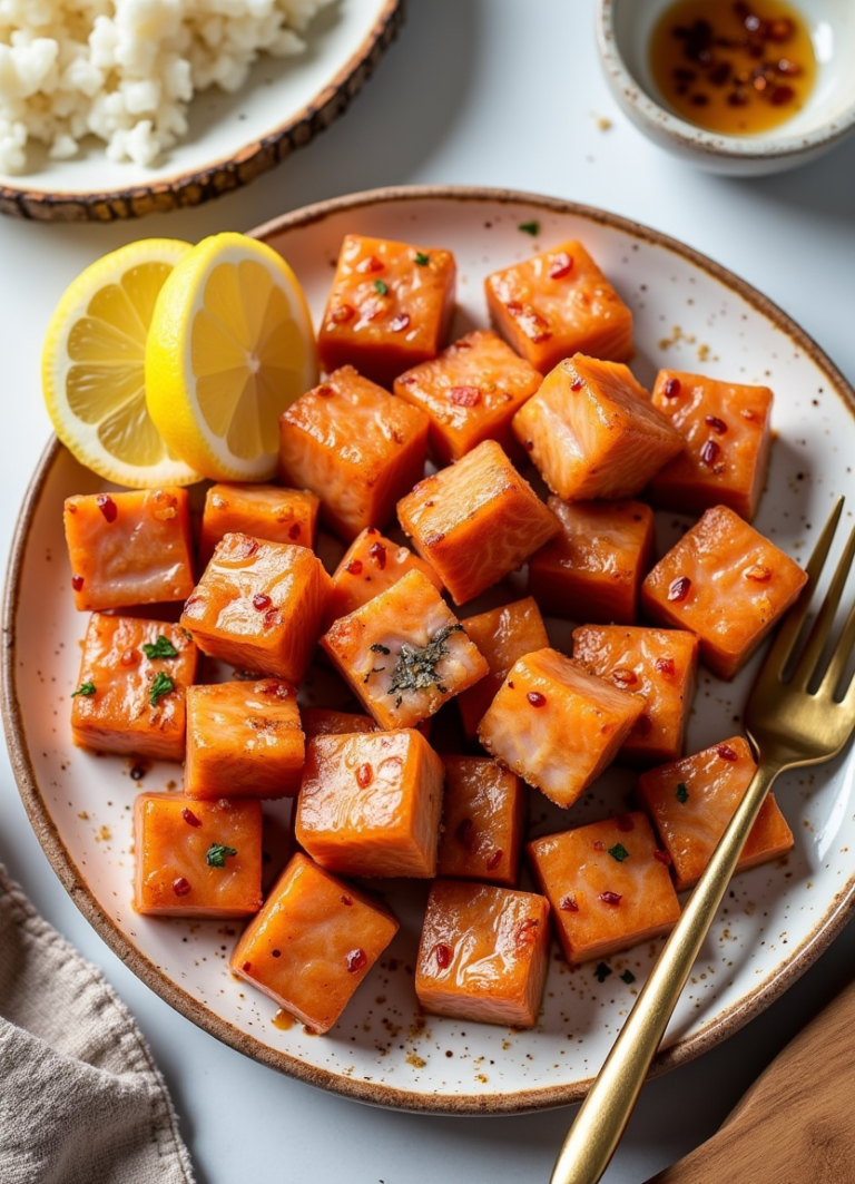 air fryer salmon bites